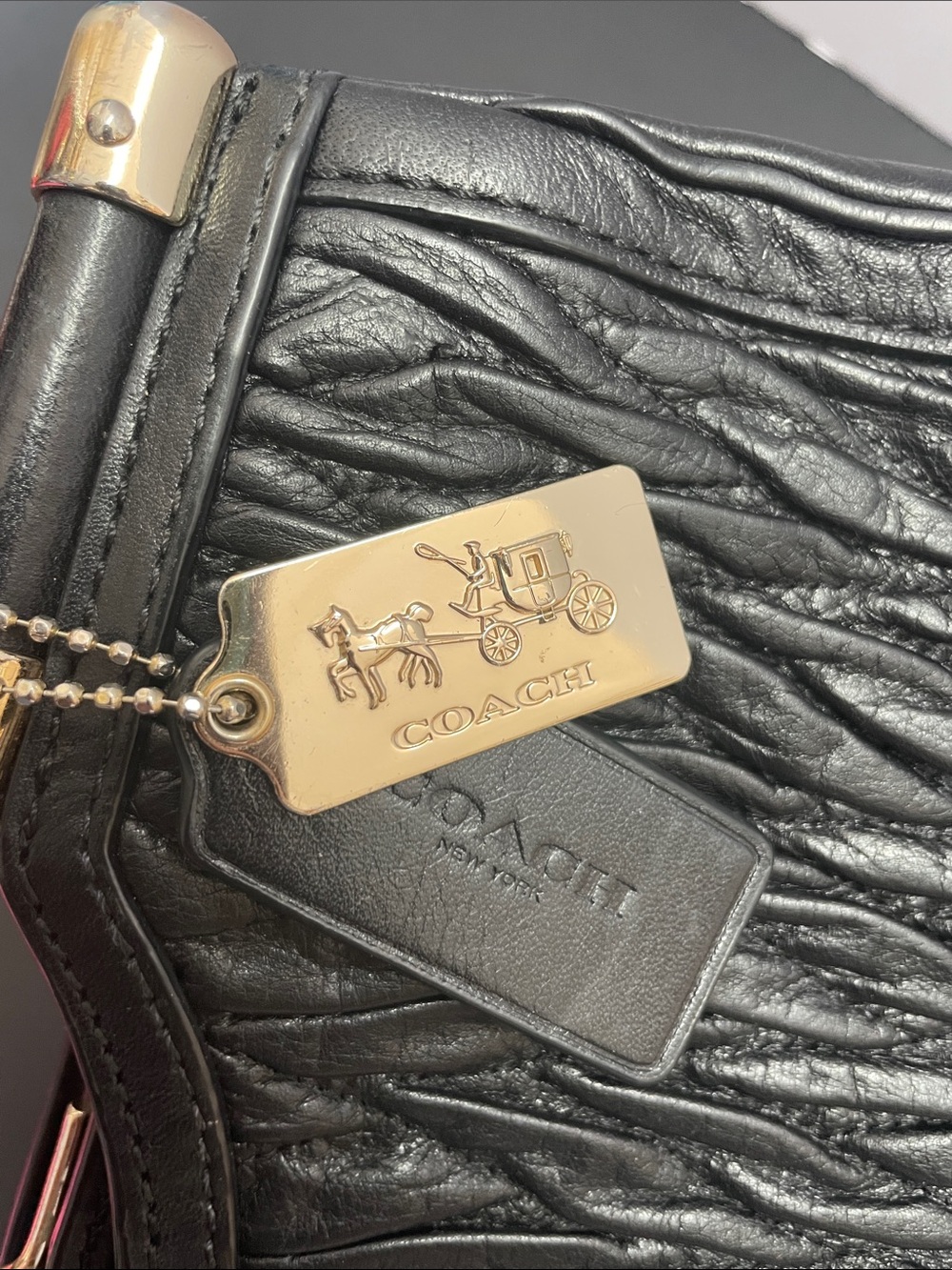 Coach ‘Madison Carrie’ Gathered Twist Satchel - Picture 3 of 17